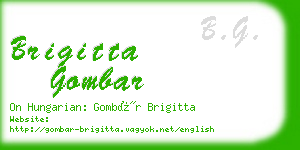 brigitta gombar business card